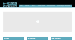 Desktop Screenshot of 3riversortho.com